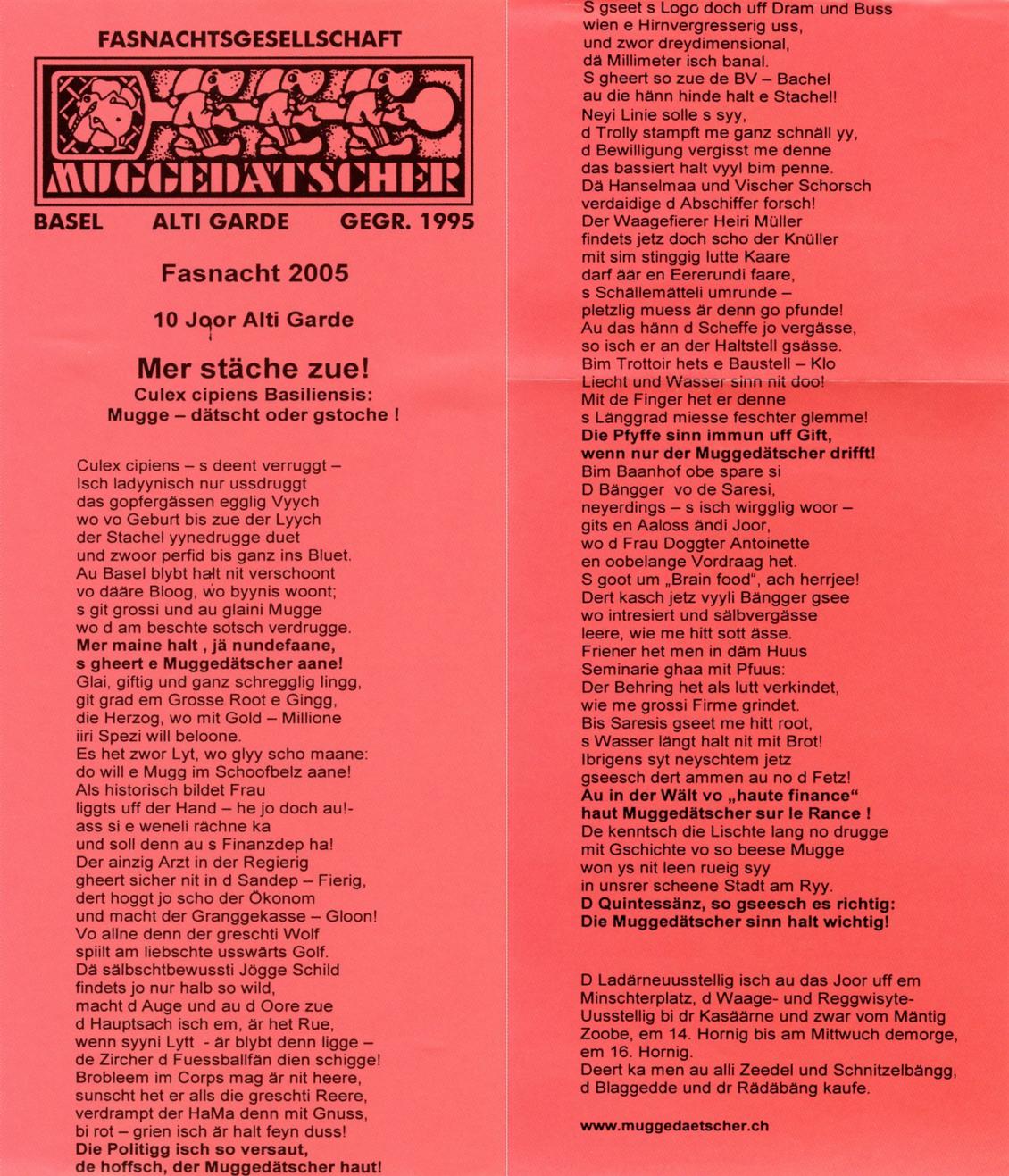 Sujet: Mer stäche zue!