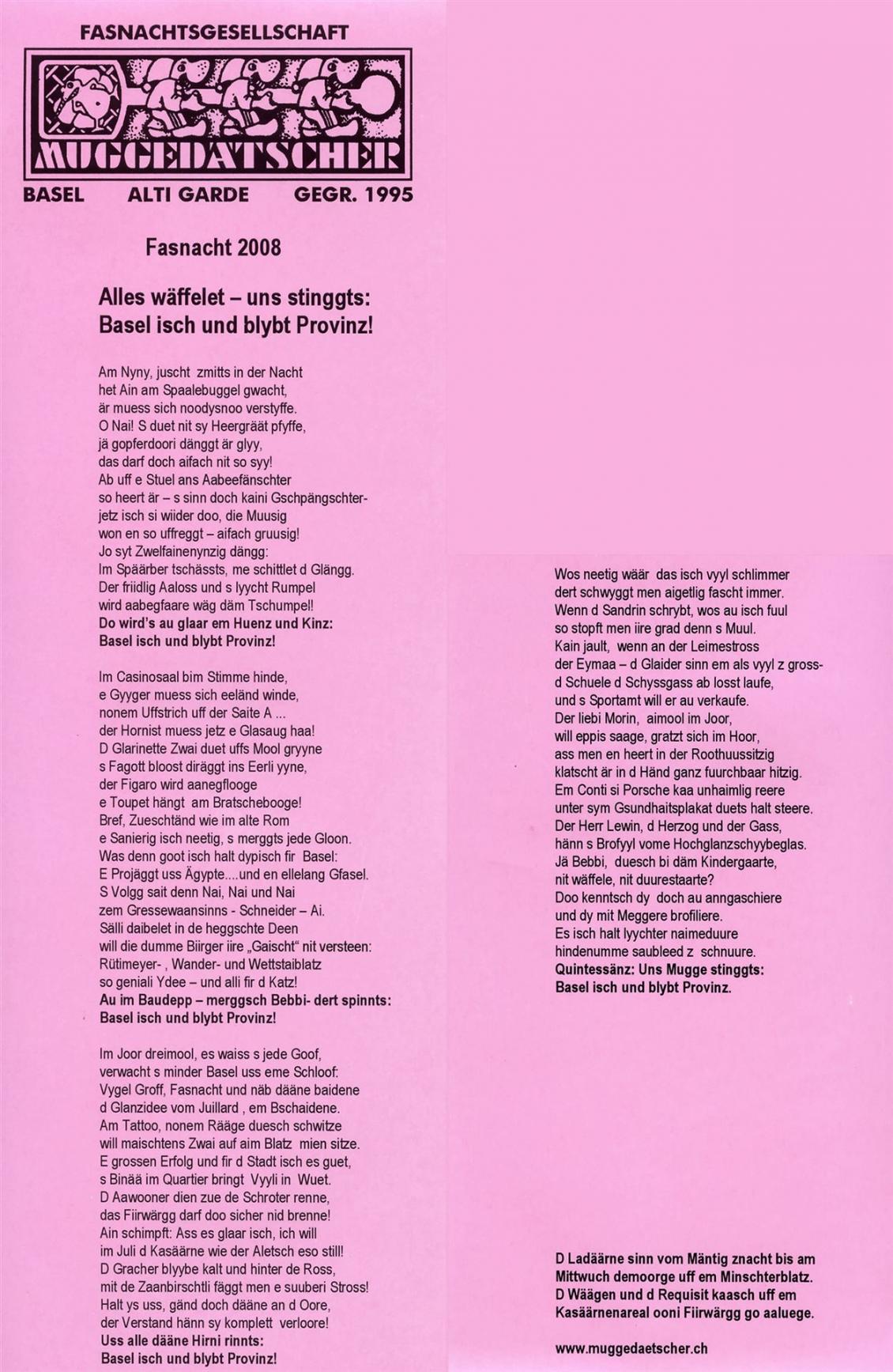 Sujet: Alles wäffelet - uns stinggts: